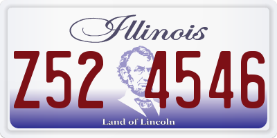 IL license plate Z524546