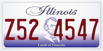 IL license plate Z524547