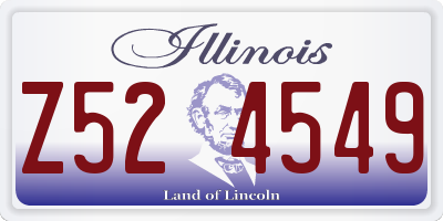 IL license plate Z524549