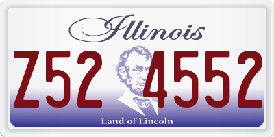 IL license plate Z524552