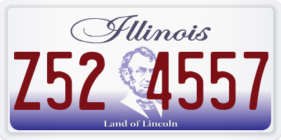 IL license plate Z524557