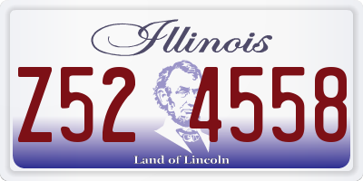 IL license plate Z524558