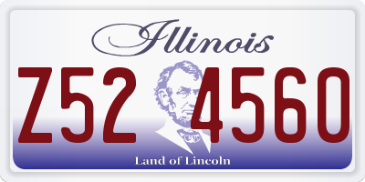IL license plate Z524560