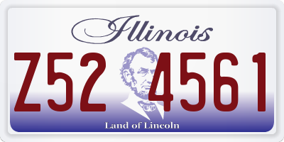 IL license plate Z524561