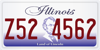 IL license plate Z524562