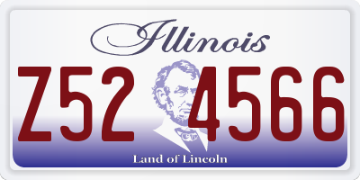 IL license plate Z524566