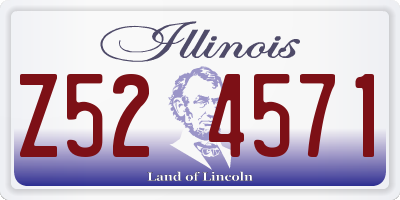 IL license plate Z524571