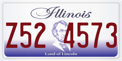 IL license plate Z524573