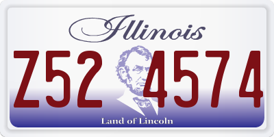 IL license plate Z524574