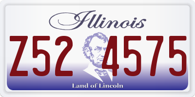 IL license plate Z524575