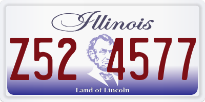 IL license plate Z524577