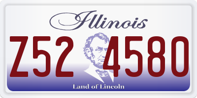 IL license plate Z524580