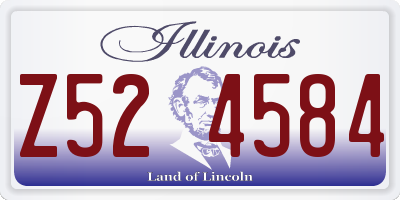 IL license plate Z524584