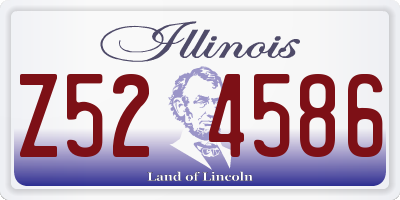 IL license plate Z524586