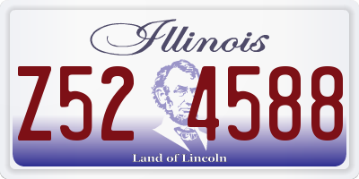 IL license plate Z524588