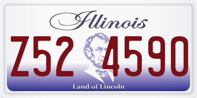 IL license plate Z524590