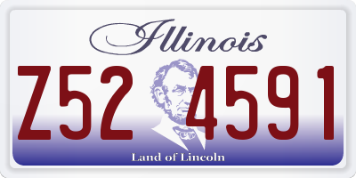 IL license plate Z524591