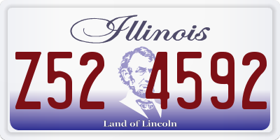 IL license plate Z524592