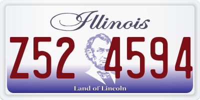 IL license plate Z524594