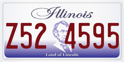 IL license plate Z524595
