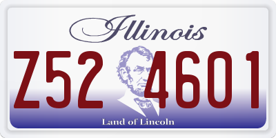 IL license plate Z524601