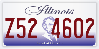 IL license plate Z524602