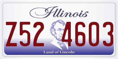IL license plate Z524603