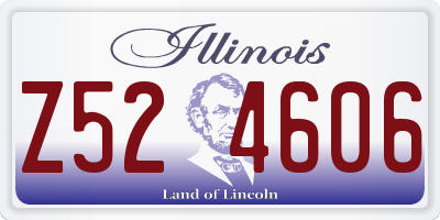 IL license plate Z524606