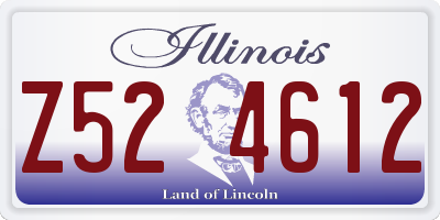 IL license plate Z524612