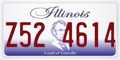 IL license plate Z524614