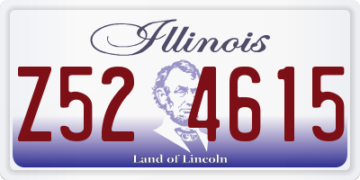 IL license plate Z524615