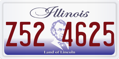 IL license plate Z524625