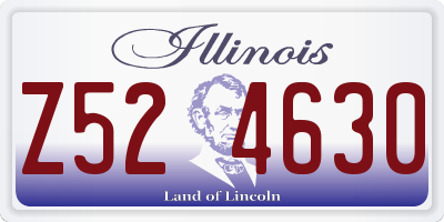 IL license plate Z524630