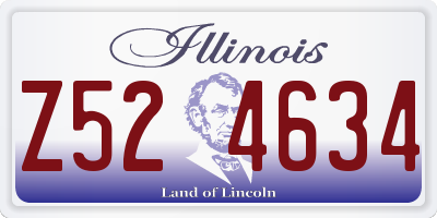 IL license plate Z524634