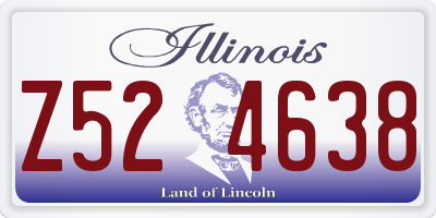 IL license plate Z524638
