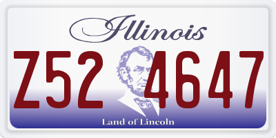 IL license plate Z524647
