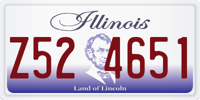 IL license plate Z524651