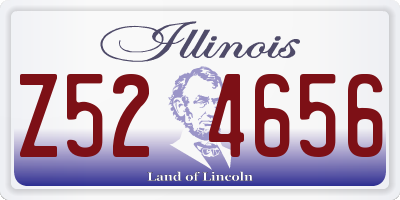 IL license plate Z524656