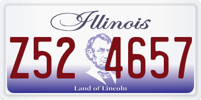 IL license plate Z524657