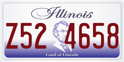 IL license plate Z524658