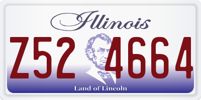 IL license plate Z524664