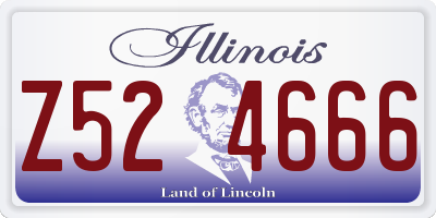 IL license plate Z524666