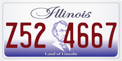 IL license plate Z524667