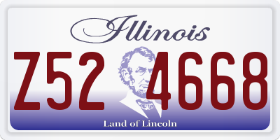 IL license plate Z524668
