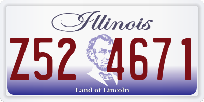 IL license plate Z524671