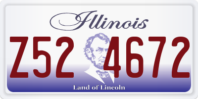 IL license plate Z524672