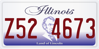 IL license plate Z524673