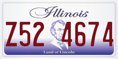 IL license plate Z524674