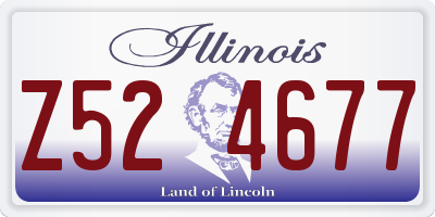 IL license plate Z524677