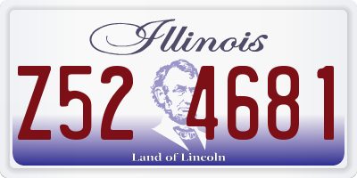 IL license plate Z524681